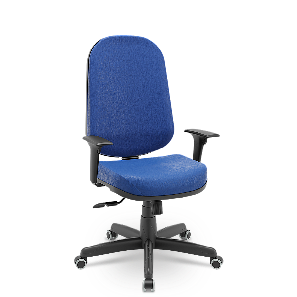 Cadeira Presidente Plaxmetal Orepariva Plus Base Standard Relax Braços Reguláveis Vinil