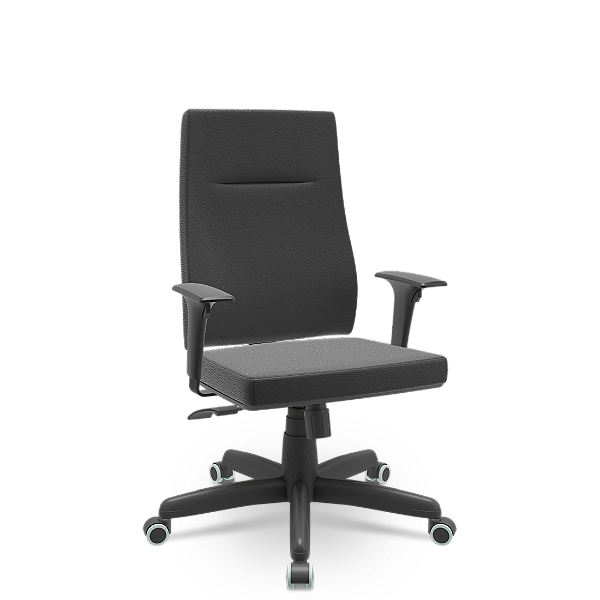 Cadeira Presidente Izzi Plaxmetal Base Standard com Relax em Vinil