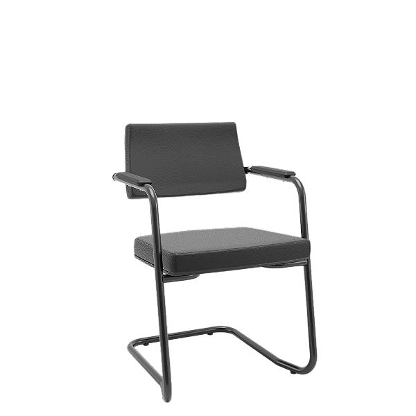 Cadeira Plaxmetal Izzi Fixa Aproximação S em Vinil