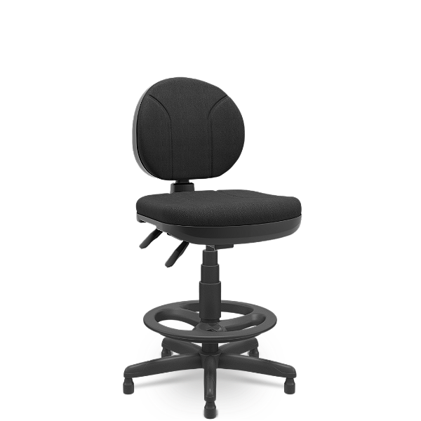 Cadeira Caixa Operativa Executiva Ergonômica NR17 Back System Em Tecido Poliéster