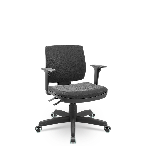 Cadeira Plaxmetal Brizza Soft Executiva Base Standard Back System em Vinil