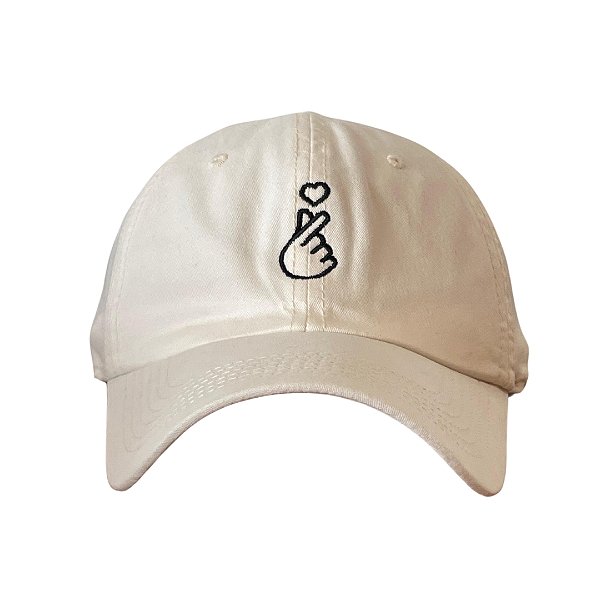 Boné Dad Hat - Coração Dorama - Off-white
