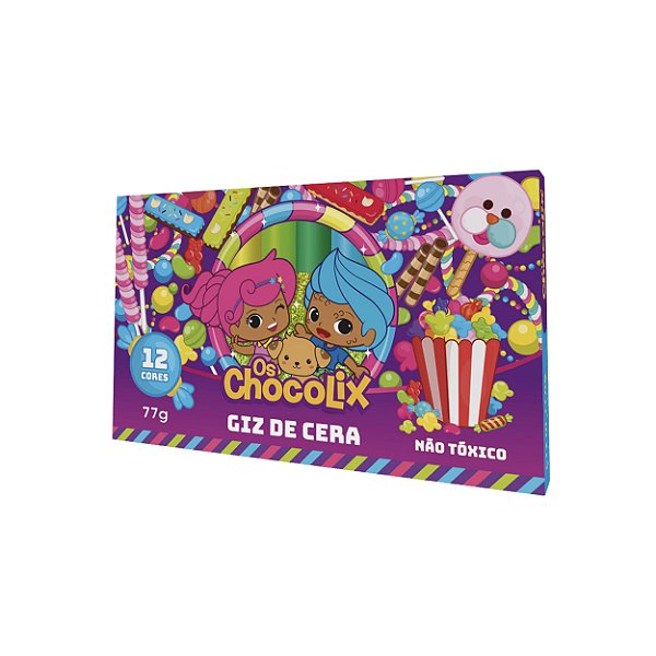 Kit Giz de Cera 12 Cores