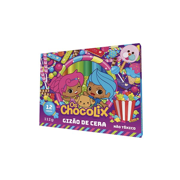 Giz de Cera Gizão  12 cores