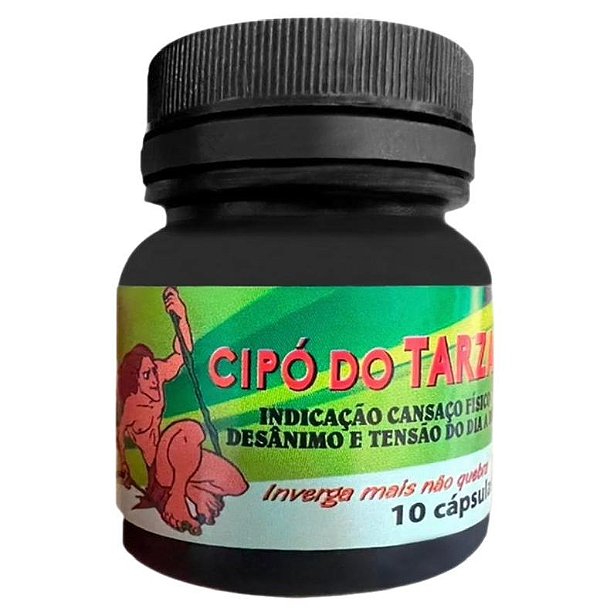 Cipó do Tarzan com 10 cápsulas