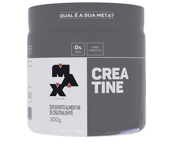Creatina em Pó 100% Pura Monohidratada 300g  - Max Titanium