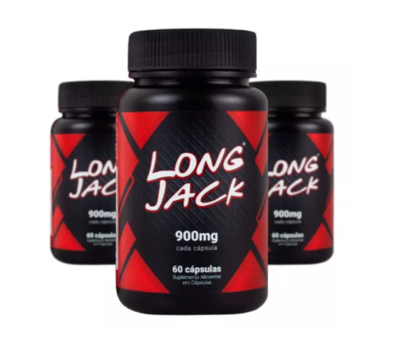 Kit com 03 Long Jack 900mg 60 cápsulas