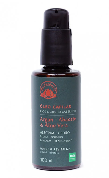 Óleo Capilar de Argan, Abacate e Aloe e Vera 100ML