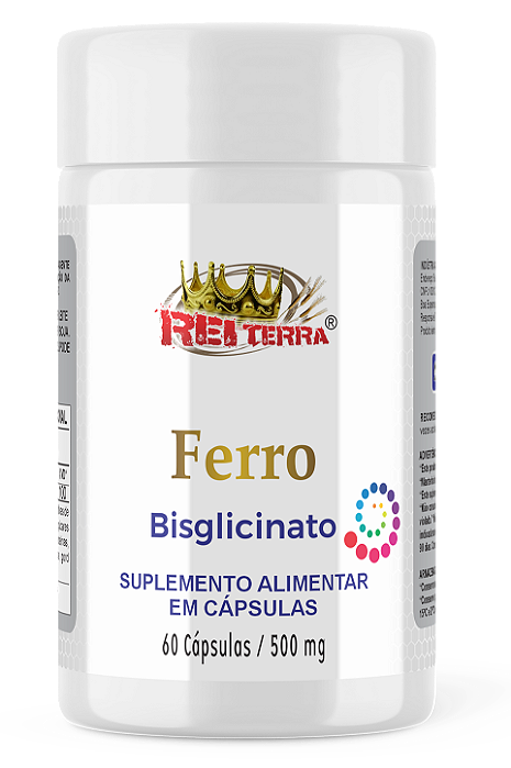 Ferro 60 Cápsulas 500mg Rei Terra