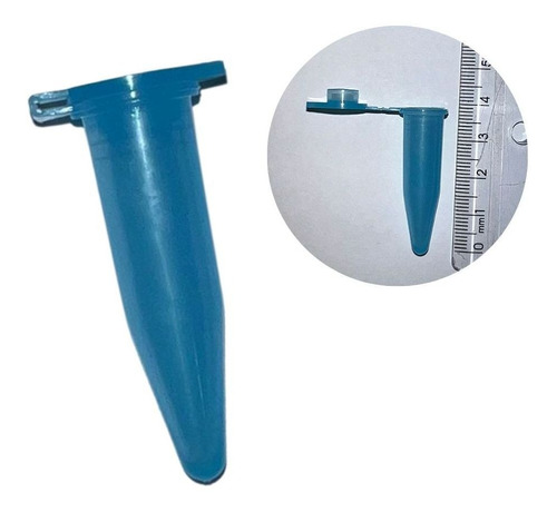 Microtubo de Centrifugação 1,0ml Azul Pacote com 5000 Unidades