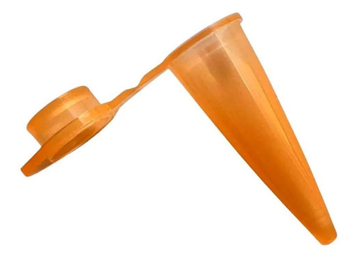 Microtubo Flaconete Tipo Epp 0,65ml Pacote com 5.000 Unidades - Laranja