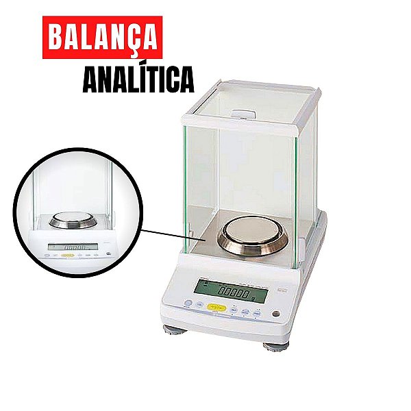 Balança Analítica de Precisão Calibração 220g 0,1mg (0,0001g)