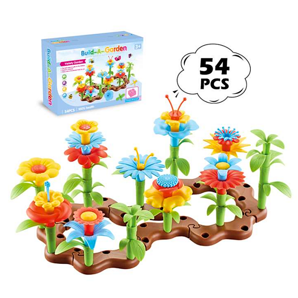 Brinquedo Monte seu Jardim - 54 Peças