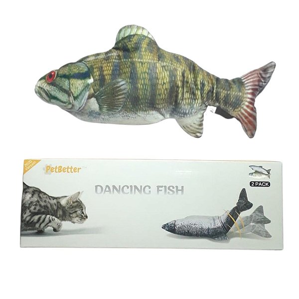 Brinquedo para Gatos Peixe Eletrônico com USB