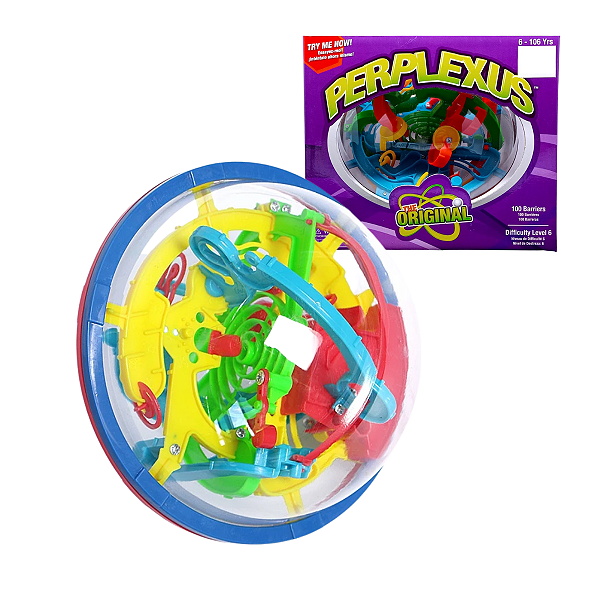 Brinquedo Perplexus Bola Labirinto 3D com 100 Pontos