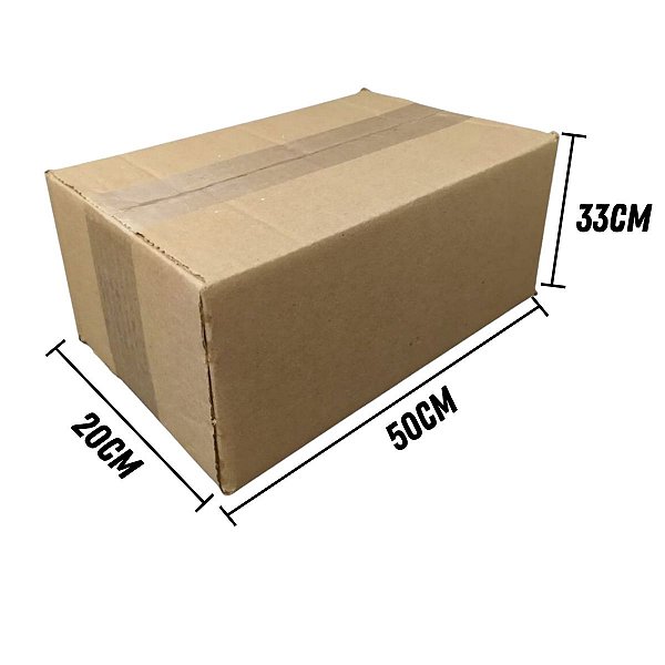 Caixa de Papelão Média para E-commerce Sedex Pac Correios - Medidas 50x33x20 Centímetros (Nº4)