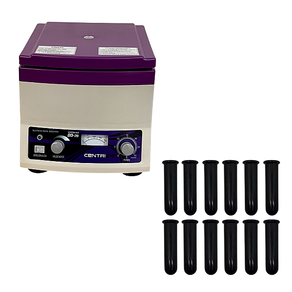 Centrifuga Clinica 110V 802B Ionlab + 12 Adaptadores de Tubo 5ml (12x75mm)