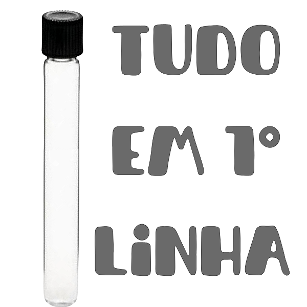 Combo C/ 100 Tubo de Ensaio com Tampa de Rosca 13X100mm