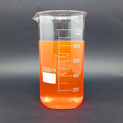 Combo com 2 Copo Bequer de Vidro Boro 3.3 Forma Alta (Berzelius) Graduado: 1000ml