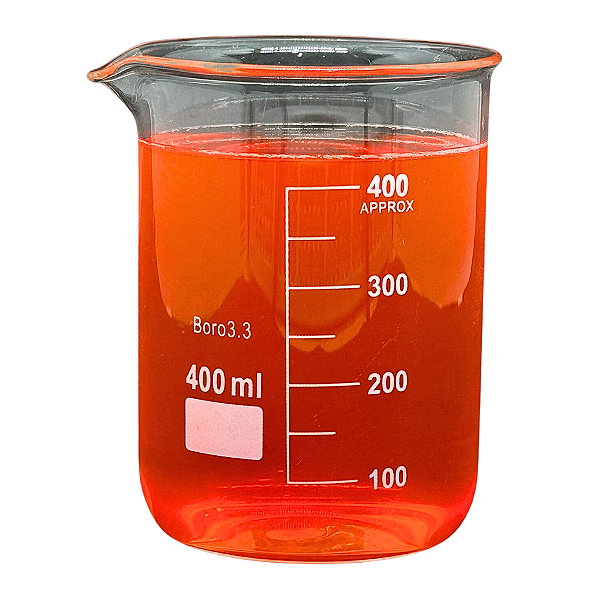Copo Bequer de Vidro Boro 3.3 Forma Baixa (Griffin) Graduado: 400ml