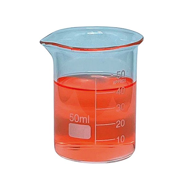 Copo Bequer de Vidro Boro 3.3 Forma Baixa (Griffin) Graduado: 50ml