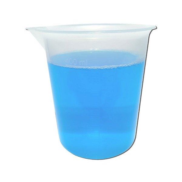 Copo Béquer Polipropileno Graduação Alto Relevo - 400ml
