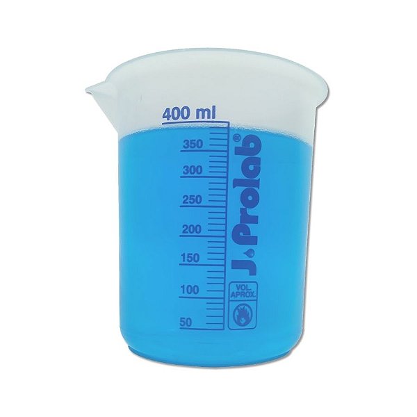 Copo Béquer Polipropileno Graduação SilkScreen - 400ml