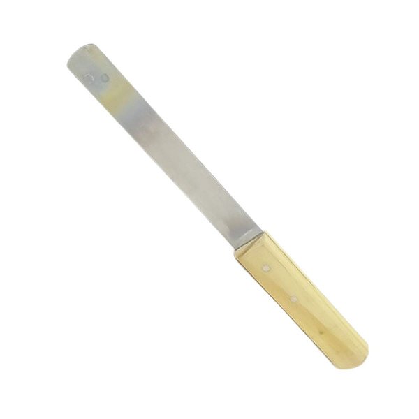 Espátula com Cabo de Madeira e Lâmina de Aço Inox - 150mm