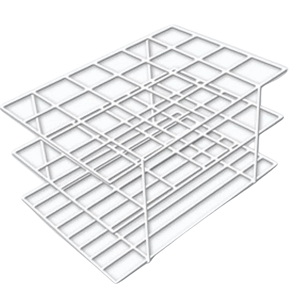 Estante Para Tubos de Ensaio em PVC - Capacidade: 24 Tubos - 25mm