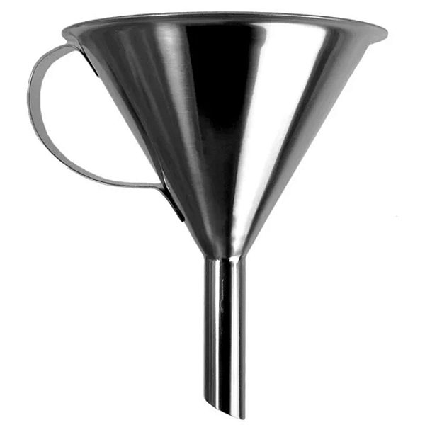 Funil de Aço Inox com Alça - Capacidade: 250ml