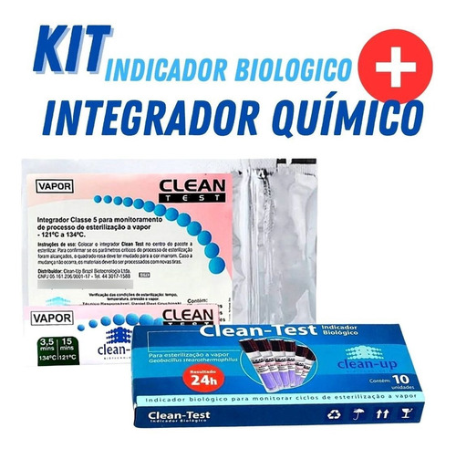 Indicador Biológico 50 Ampolas + Integrador Químico 250 Unidades