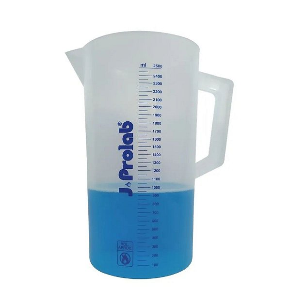 Jarra Plástica Graduada em Silk Screen em Polipropileno - Capacidade: 2.500ml