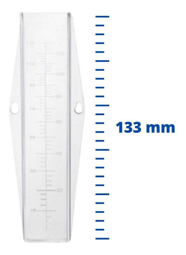 Kit com 3 Pluviômetro Plástico 130mm