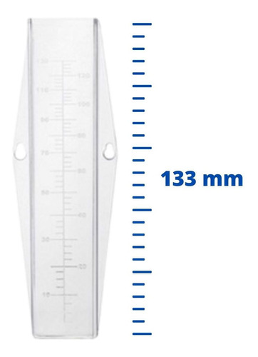 Kit com 5 Pluviômetro Plástico 130mm