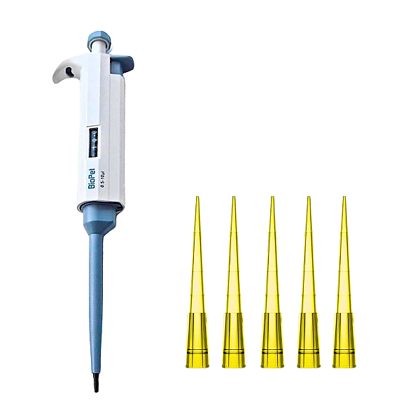 Micropipeta Biopet 10-100uL + 1000 Ponteiras