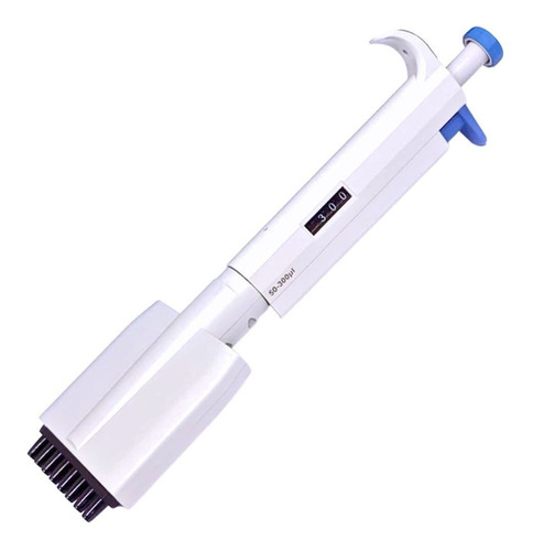 Micropipeta Multicanal Volume Variável 50-300uL Autoclavável  8 Canais