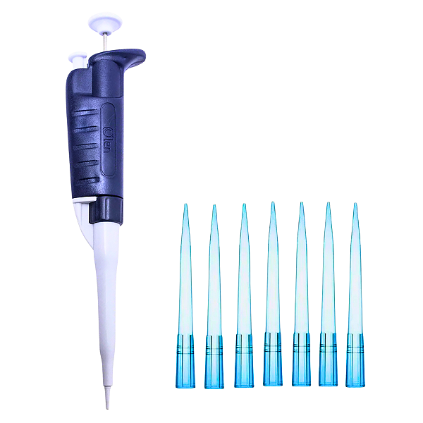 Micropipeta Olen 100-1000uL + 500 Ponteiras