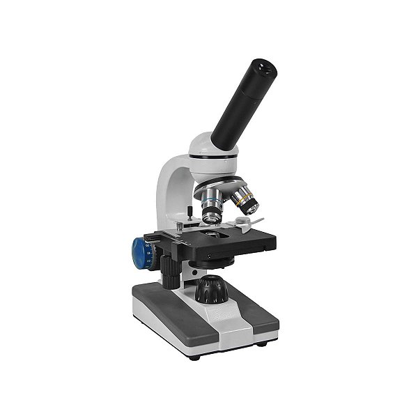 Microscópio Monocular Ótica Finita Acromático Led Aumento 640x