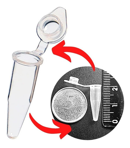 Microtubo 0,2ml Incolor - 10.000 Unidades