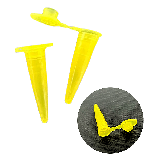 Microtubo 0,3ml (0,32ml) Amarelo - 5000 Unidades