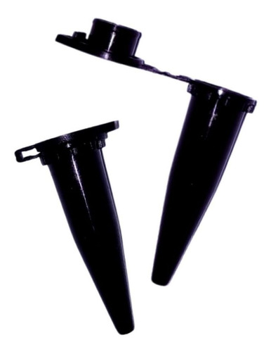 Microtubo 0,4ml Preto Fechado - 1000 Unidades