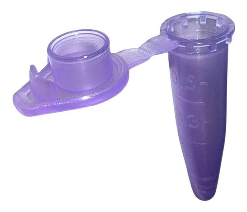 Microtubo 0,5ml Lilás - 1000 Unidades - Ociplex