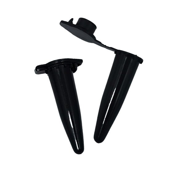 Microtubo 0,5ml Preto Fechado - 1000 Unidades - Ociplex
