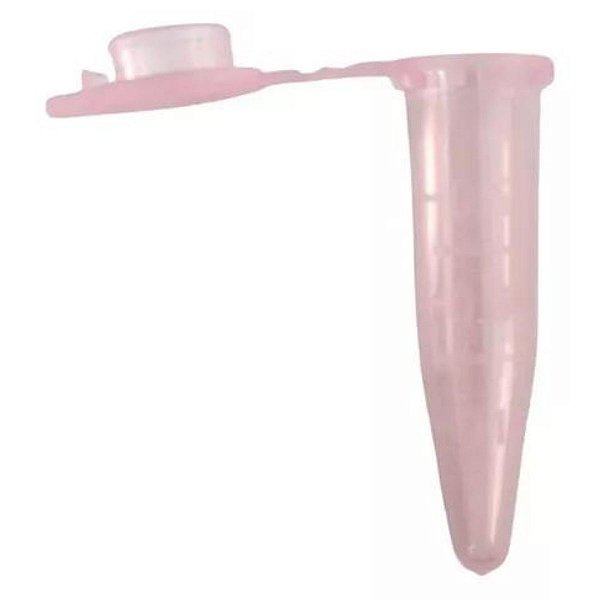 Microtubo 0,5ml Rosa Bebê - 500 Unidades