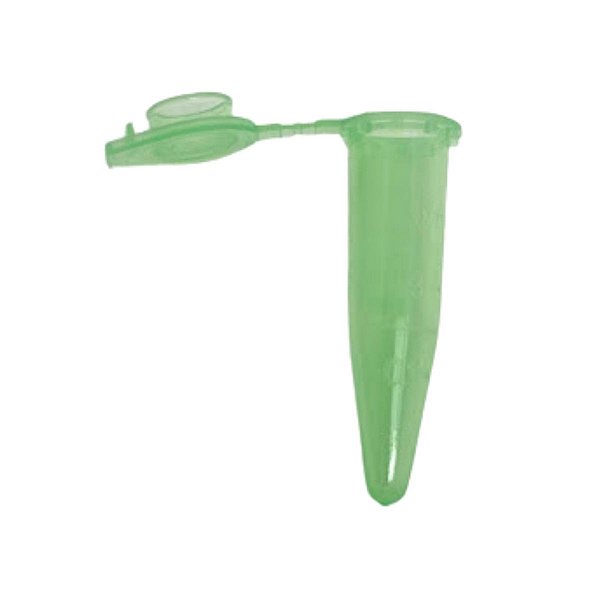 Microtubo 0,5ml Verde -500 Unidades