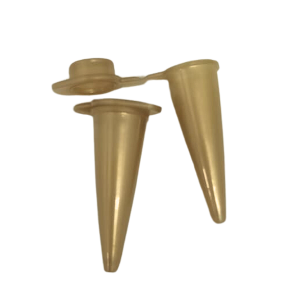 Microtubo 0,65ml Dourado - 500 Unidades