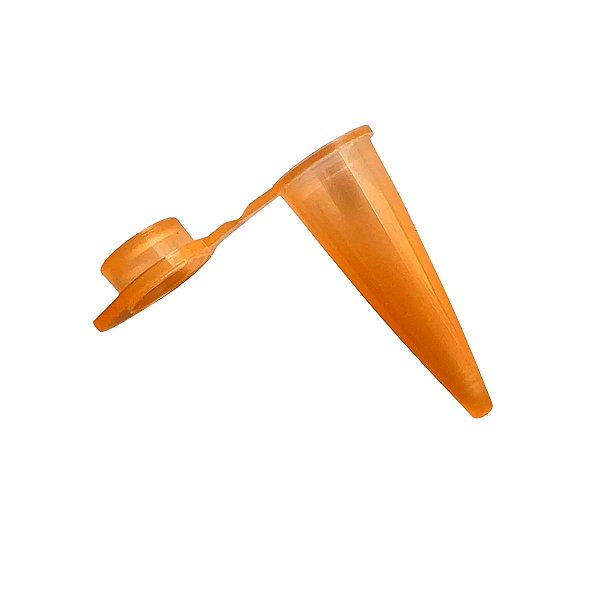 Microtubo 0,65ml Laranja - 500 Unidades