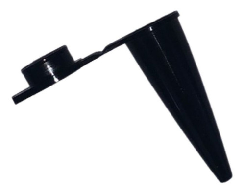 Microtubo 0,65ml Preto Fechado - 500 Unidades