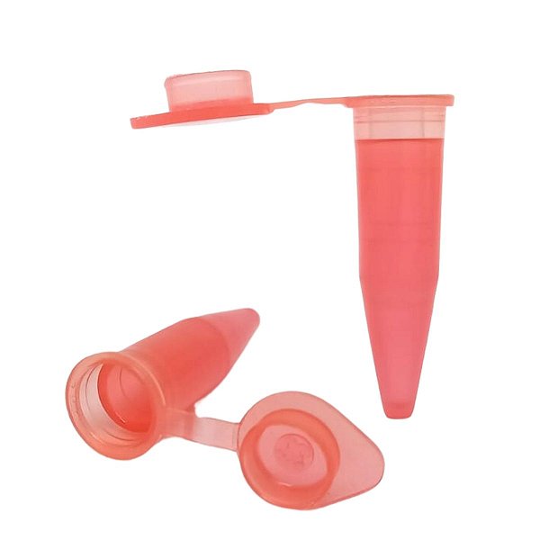 Microtubo 0,75ml Plus Vermelho - 1000 Unidades