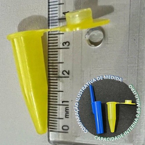 Microtubo 0,9ml Amarelo - 500 Unidades
